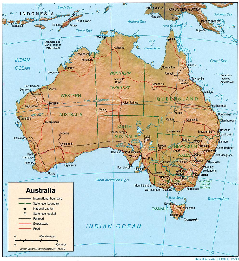 l australia è un continente insulare situato tra l oceano indiano e l oceano pacifico